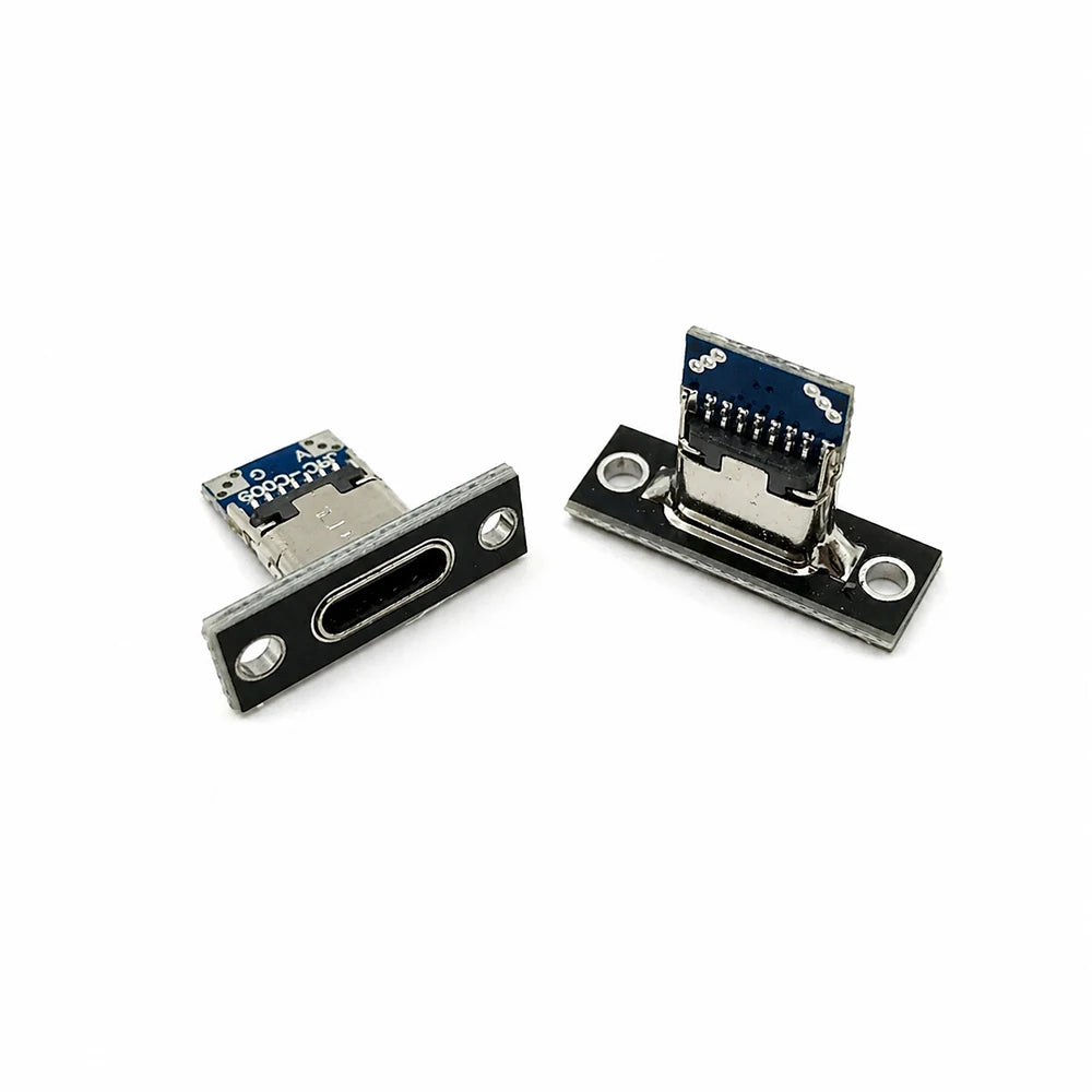 USB-C Mini Charger Plug Socket with Screw Fixing Plate USB-C Charger Socket HIP