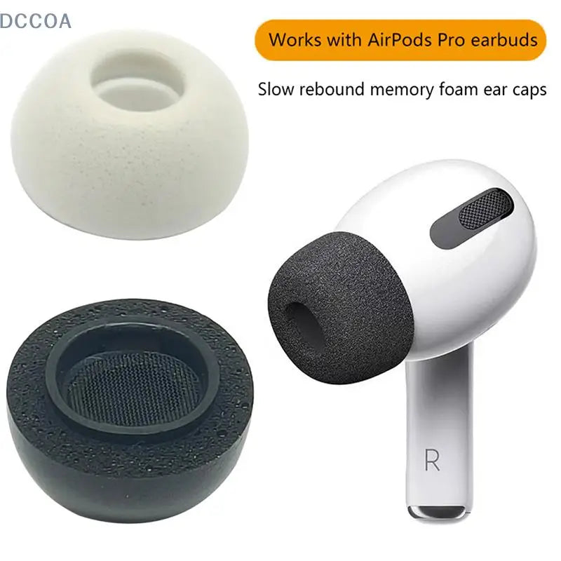 Memory Foam Ear Tips for AirPods Pro – Anti-Slip Replacement Earphone Ear Tips HIP