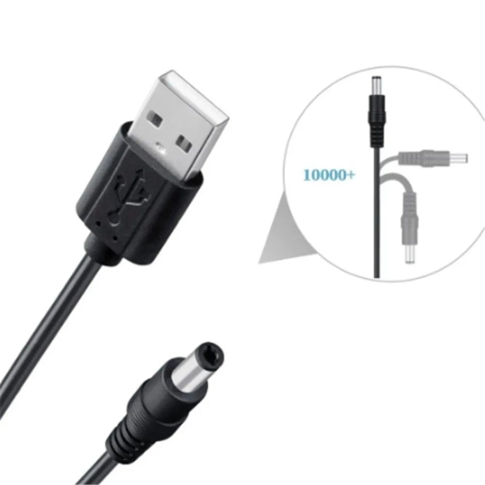 USB to DC Universal Power Cable – 8 Connector Tips | 5V DC Power Cable HIP
