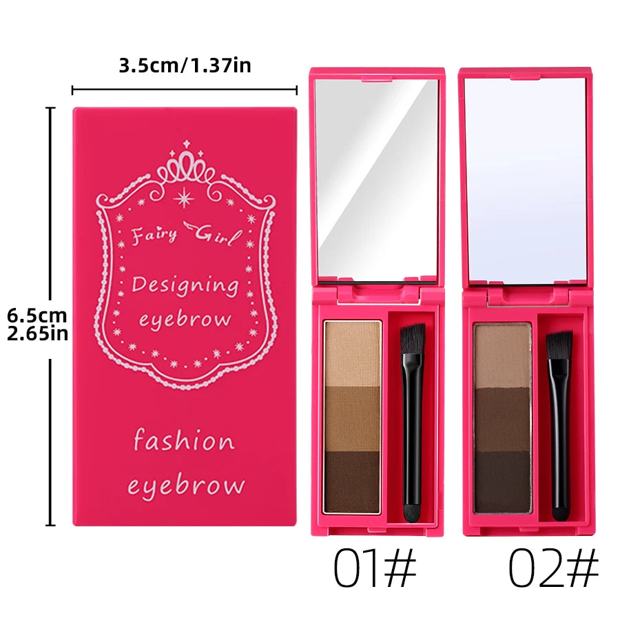 Waterproof Eyebrow Powder Palette with Brush – FAIRY GIRL Eyebrow Powder Palette HIP