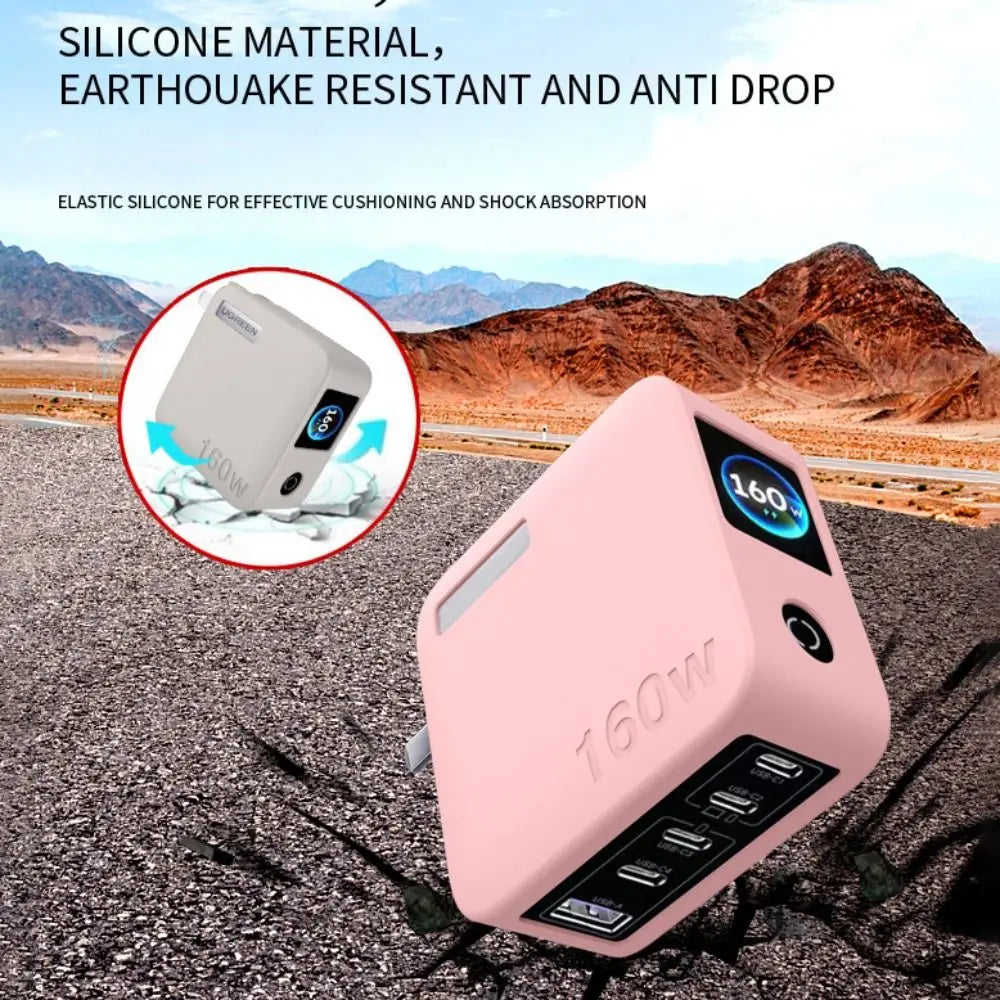 Silicone Case for UGREEN 160W GaN Charger – Shockproof Charger Protective Case HIP