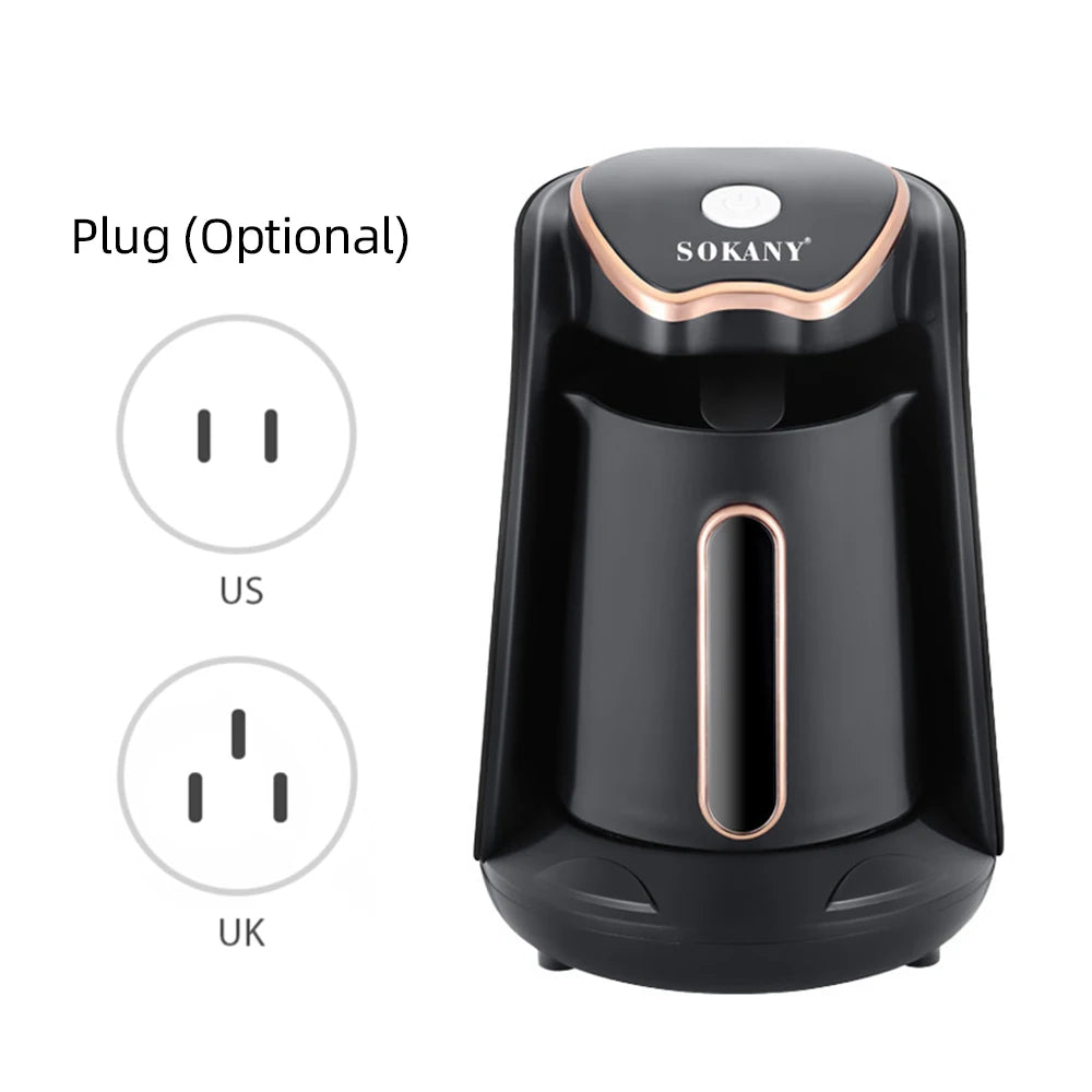 Electric Turkish Coffee Maker Machine with 250ml/1 Cup Coffee Pot Single Serve Espresso Maker 600W Heating Coffee Pot HIP