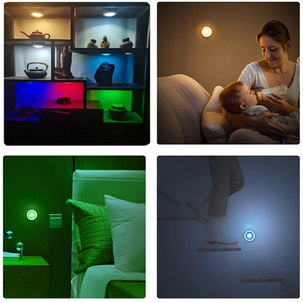 RGB Under Cabinet LED Light – 12 Color Touch & Remote Dimmer LED Cabinet Light HIP