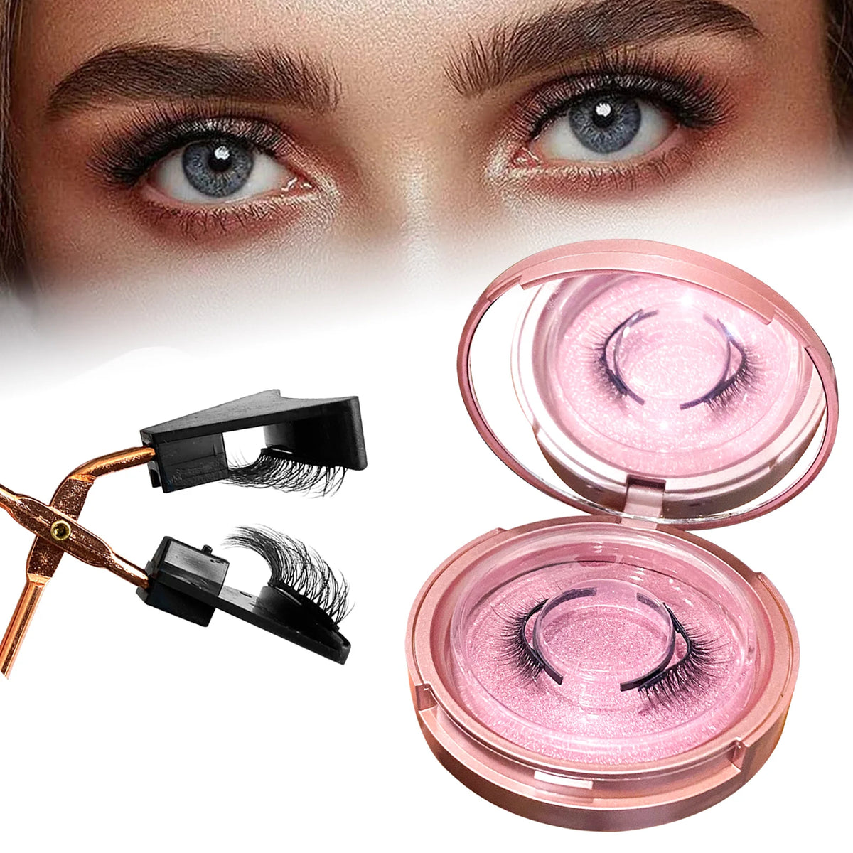 Quantum Magnetic Eyelashes With Clip Glue Free Eyelash Set Soft Magnetic Lashes Natural Lazy Eyelash HIP