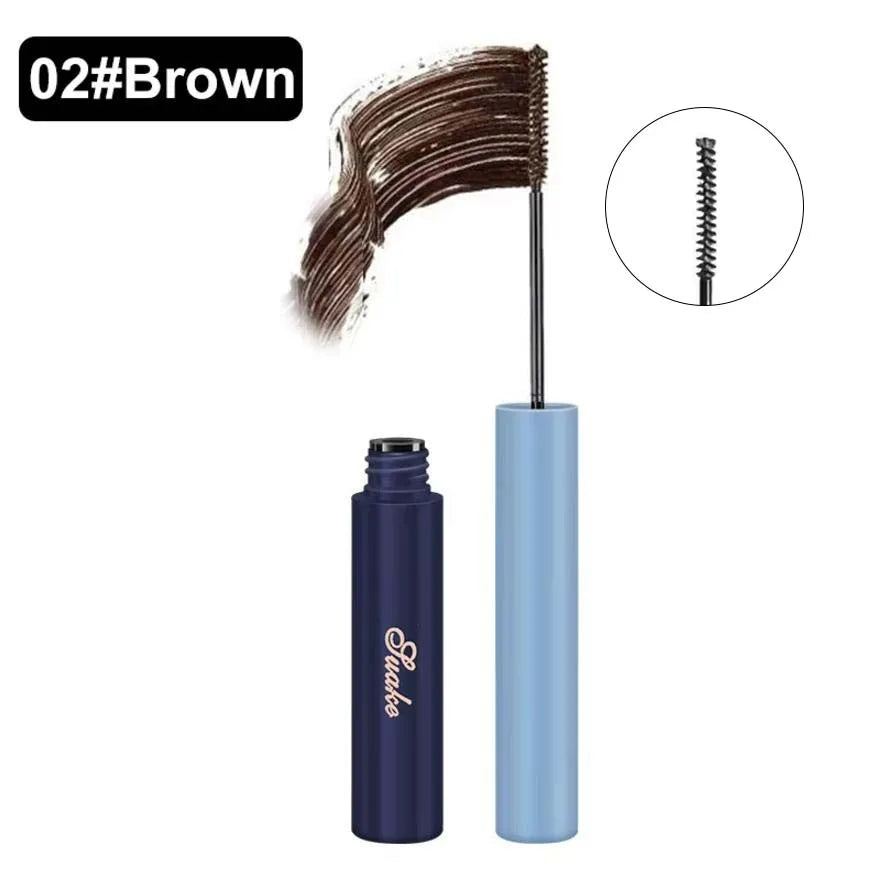 2/1pcs Black Brown Mascara Extra Volume Ultra-fine Small Brush 3D Lengthens Waterproof Natural Women Makeup Korean Cosmetics HIP C 02 Brown