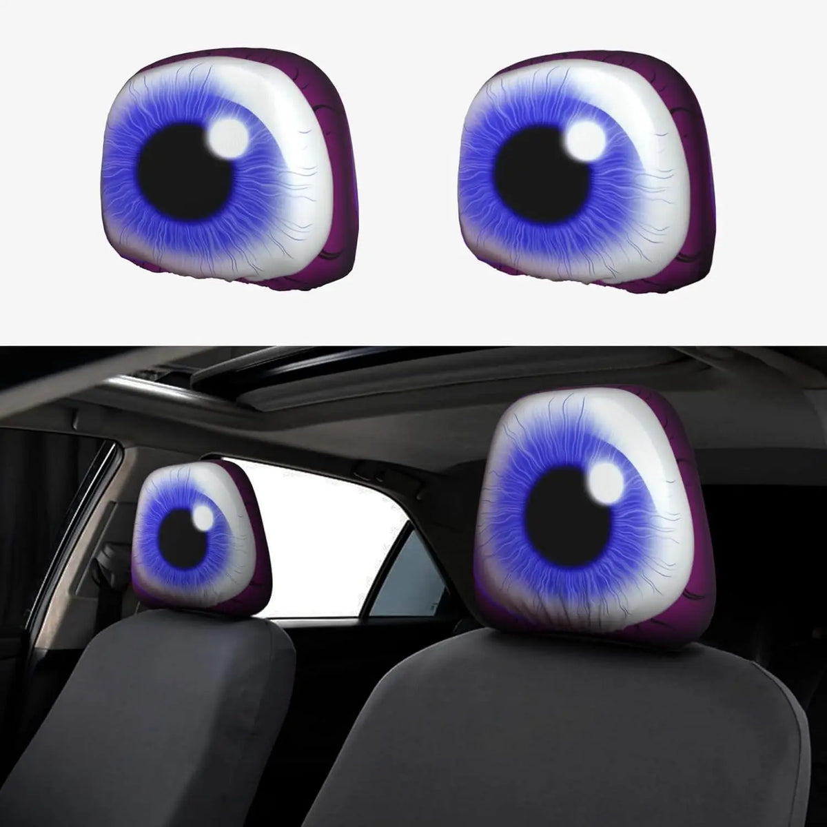 2-Pack Universal Car Headrest Covers – Soft Seat Protectors Car Headrest Cover HIP