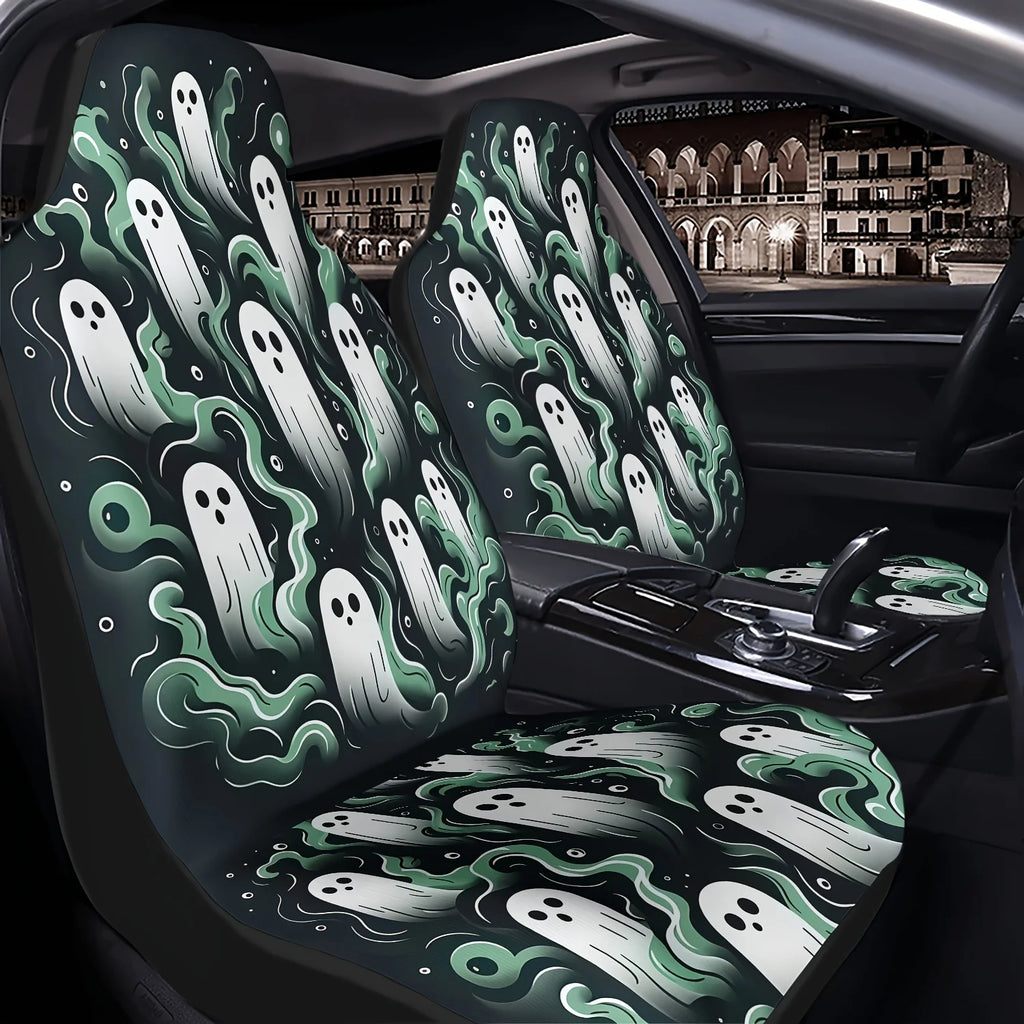 Green Smoke Print Car Seat Cover – Wear-Resistant & Easy Clean Car Seat Cover HIP