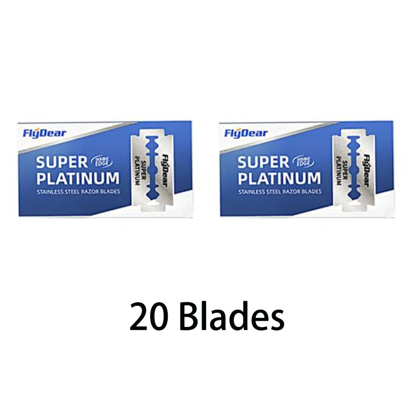 Double Edge Safety Razor Set – Classic Men's Shaving Kit Safety Razor Set HIP C579-20Blades