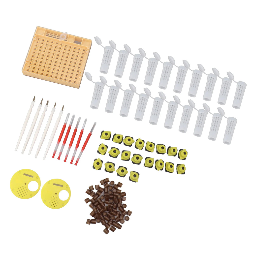 Queen Rearing Grafting Kit Queen Bee Rearing System Plastic Breeding Cell Cup Kit Beekeeping Grafting Equipments Supplies HIP