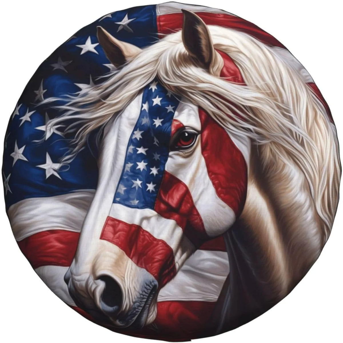 American Flag Spare Tire Cover 17" – RV, Truck & Trailer Spare Tire Cover HIP 1 16in