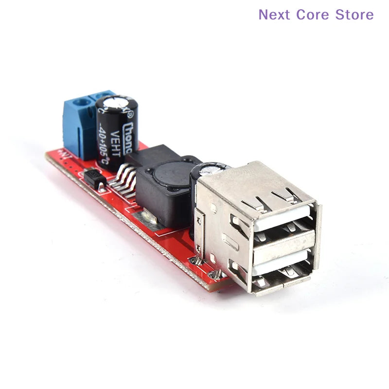 DC 6V–40V to 5V 3A Dual USB Step-Down Converter LM2596 DC-DC Converter Module HIP