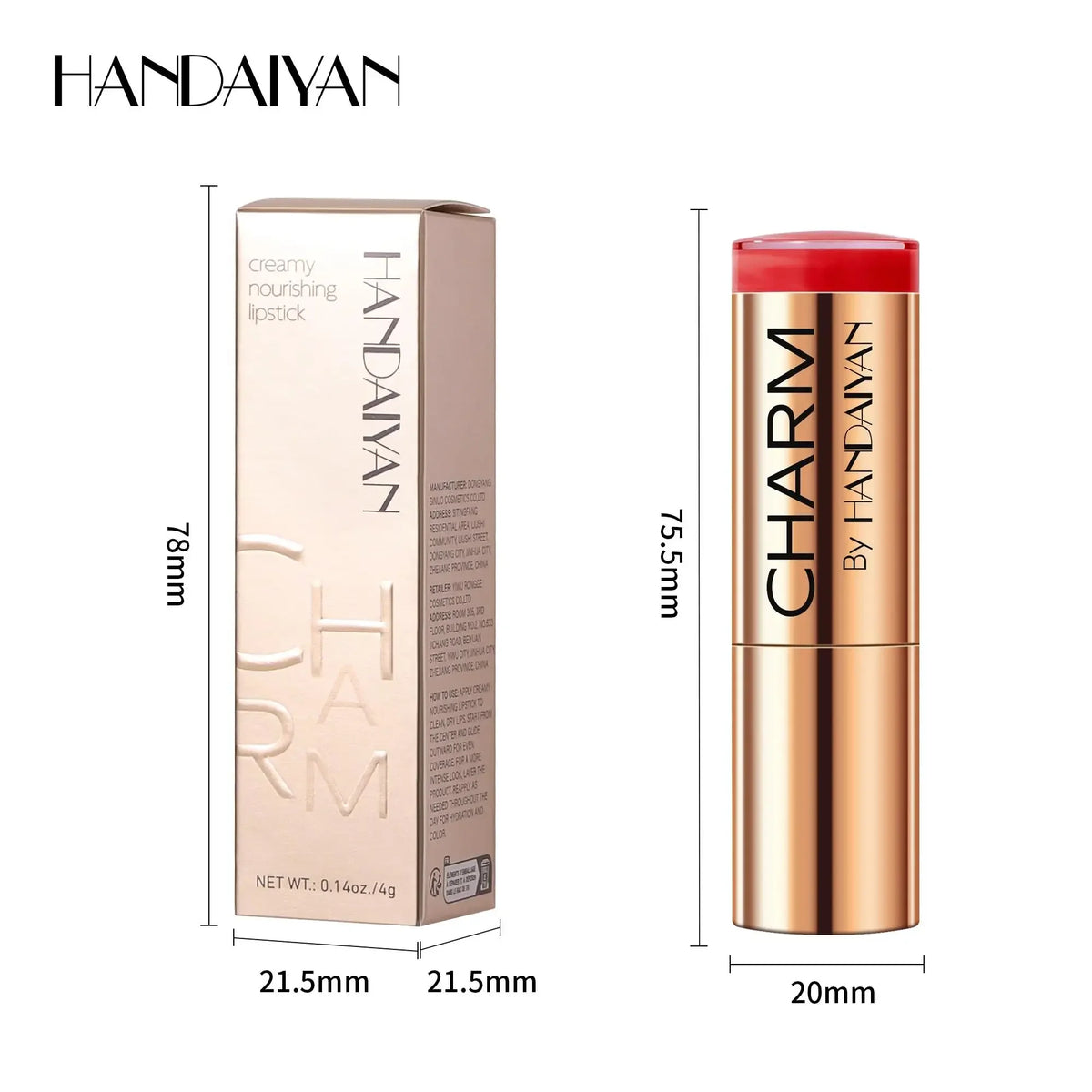 HANDAIYAN Velvet Lip Mud – Waterproof Moisturizing Lipstick Velvet Lipstick HIP