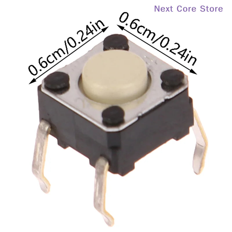 5-Pack Tactile Micro Switch Push Buttons for Mouse Repair Mouse Micro Switch HIP
