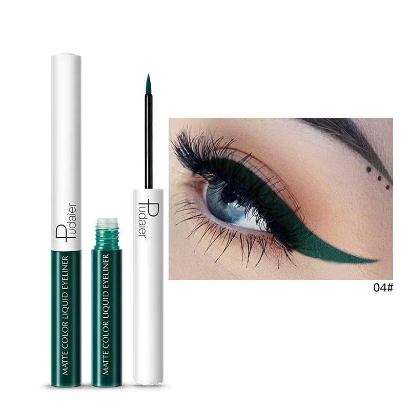 15 Color Long Lasting Liquid Eyeliner Makeup Waterproof Fast Dry Liquid Eyeliner Matte Multicolor Eye Liner HIP 04