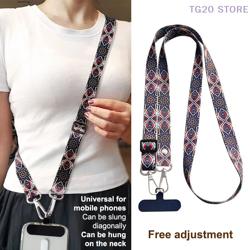 Adjustable Phone Lanyard Crossbody Neck Strap – Universal Fit Phone Lanyard Strap HIP