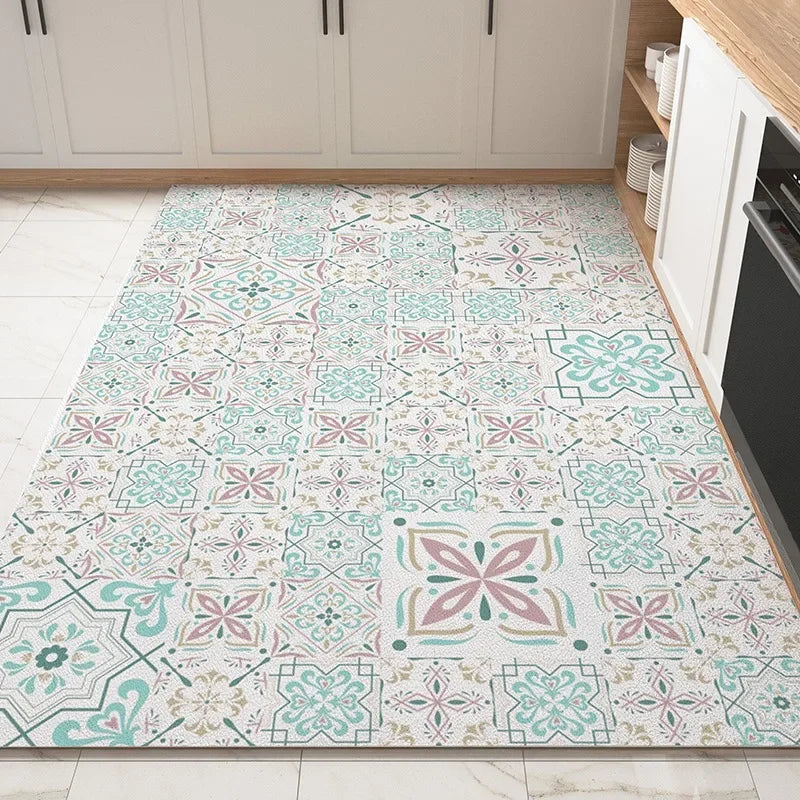 Non-Slip Vinyl Kitchen Rug – Waterproof PVC Floor Mat Vinyl Kitchen Rug HIP GU1980-P Custom Inquiry