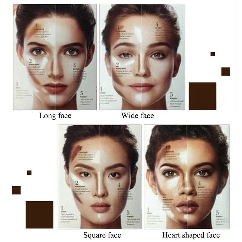 Hot Makeup Face Blush Contour Highlighter Stick Foundation Dark Circles Corrector Bronzer Base Concealer Pencil Face Foundation HIP
