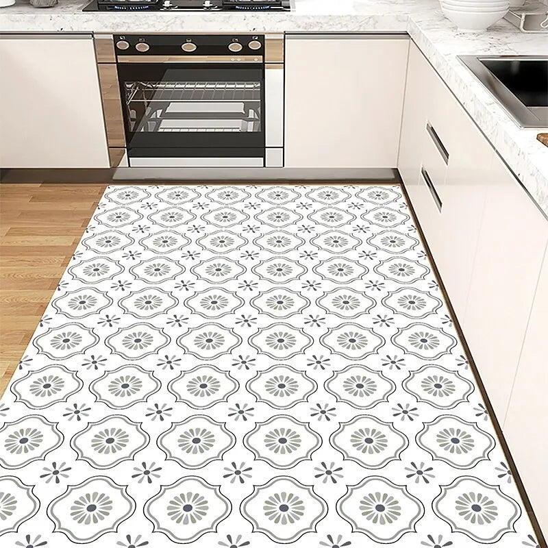 PVC Kitchen Floor Mat – Waterproof Non-Slip Large Rug Kitchen Floor Mat HIP GU6288-P 1pc 140x200cm
