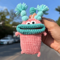 Handmade Knitted Key Pouch – Cute Pull-Out Key Holder Knitted Key Holder HIP 7