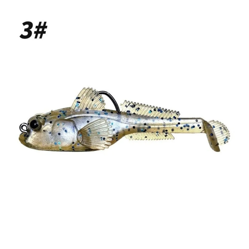 2-Pack Silicone Goby Soft Fishing Lures 9g & 12g Swimbait Soft Fishing Lure HIP