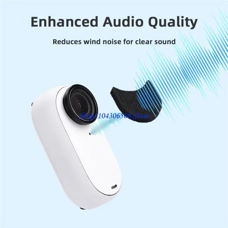 6-Pack Mic Windscreen Foam Cover for Insta360 GO 3S Camera Mic Accessory HIP