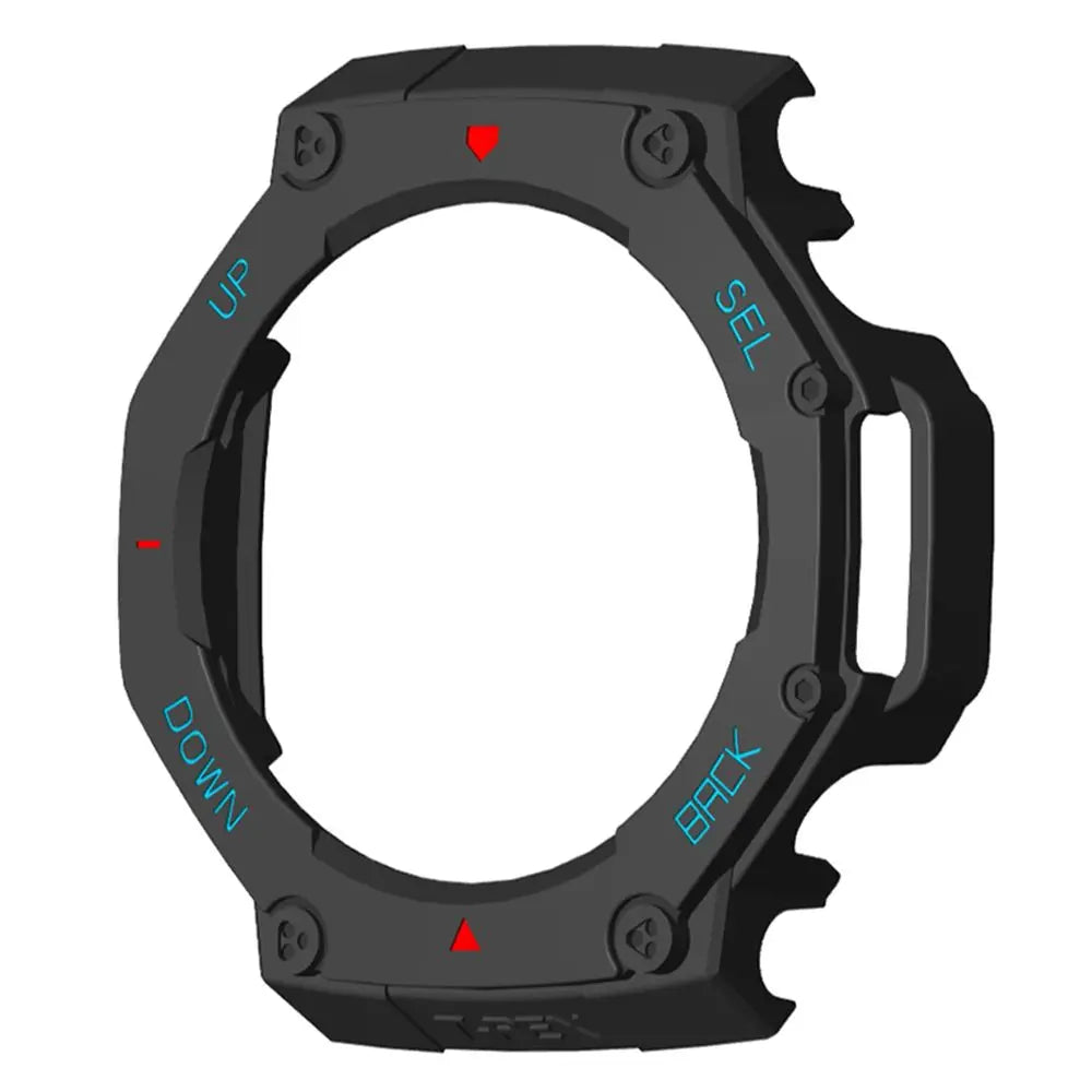 PC Bumper Case & Screen Protector for Amazfit T-Rex 3 Smartwatch Protective Case HIP