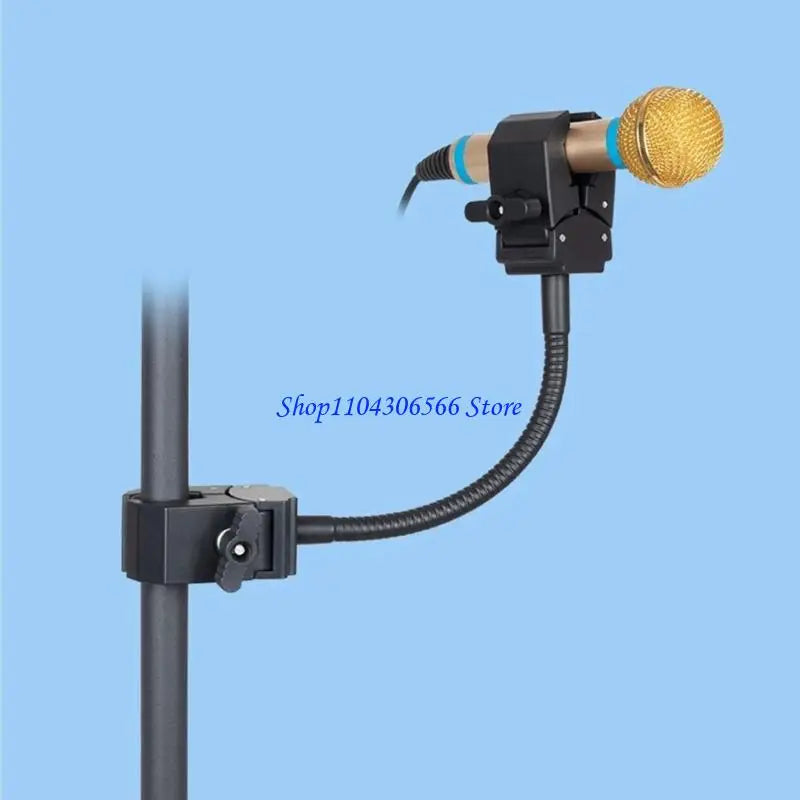 Bendable Gooseneck Double Clamp Stand for Mic & Studio Gear Gooseneck Clamp Stand HIP