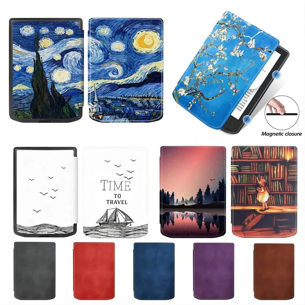 Pocketbook Verse/Verse Pro Case – Auto Wake/Sleep PU Leather E-Reader Folio Case HIP