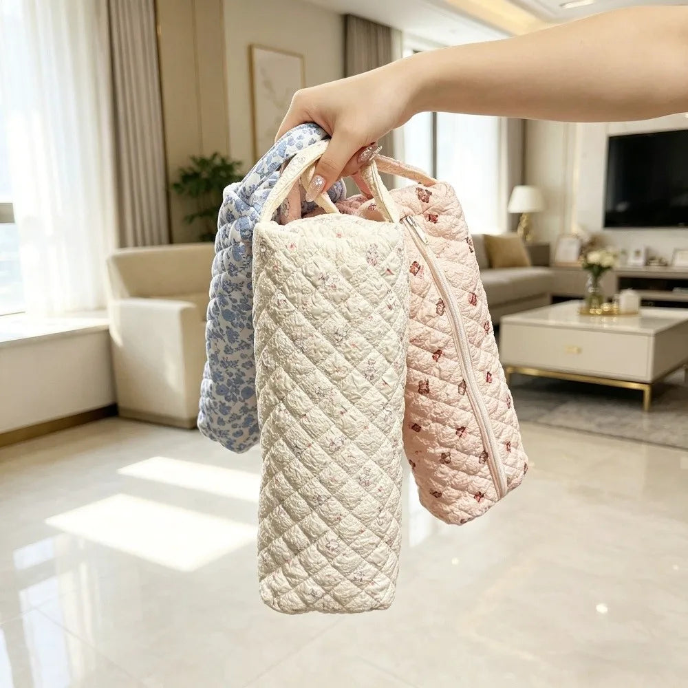 Quilted Hair Dryer Storage Bag – Dustproof, Large Capacity Hair Tool Storage Bag HIP