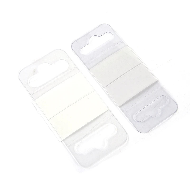100-Pack PVC Adhesive Hang Tabs – Retail Peg Hook Hangers Retail Display Hangers HIP
