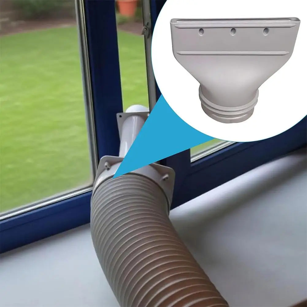 15CM Flat Mouth Joint Exhaust Duct Portable Mobile Air Conditioner Window Duct Pipe Hose Interface Connector Flat Nozzle HIP
