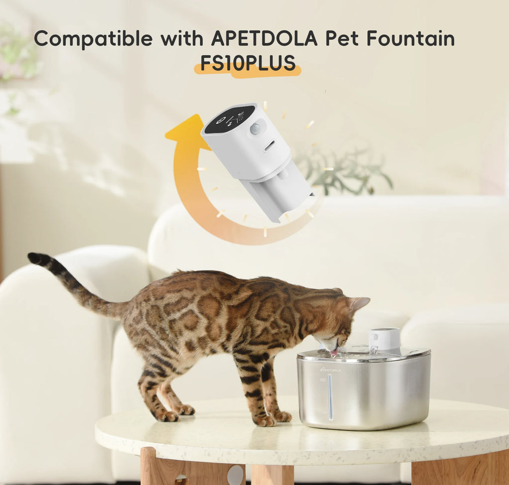 Smart Motion Sensor Switch Hosts Pet Water Fountain Accessory For APETDOLA 4L Stainless Steel Cat Water Fountain FS10pro HIP