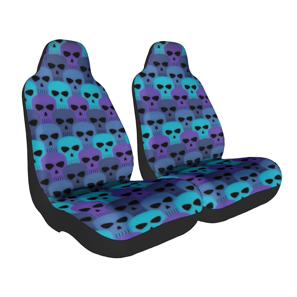 2-Piece Skull Gradient Car Seat Covers – Universal Fit Car Seat Covers HIP