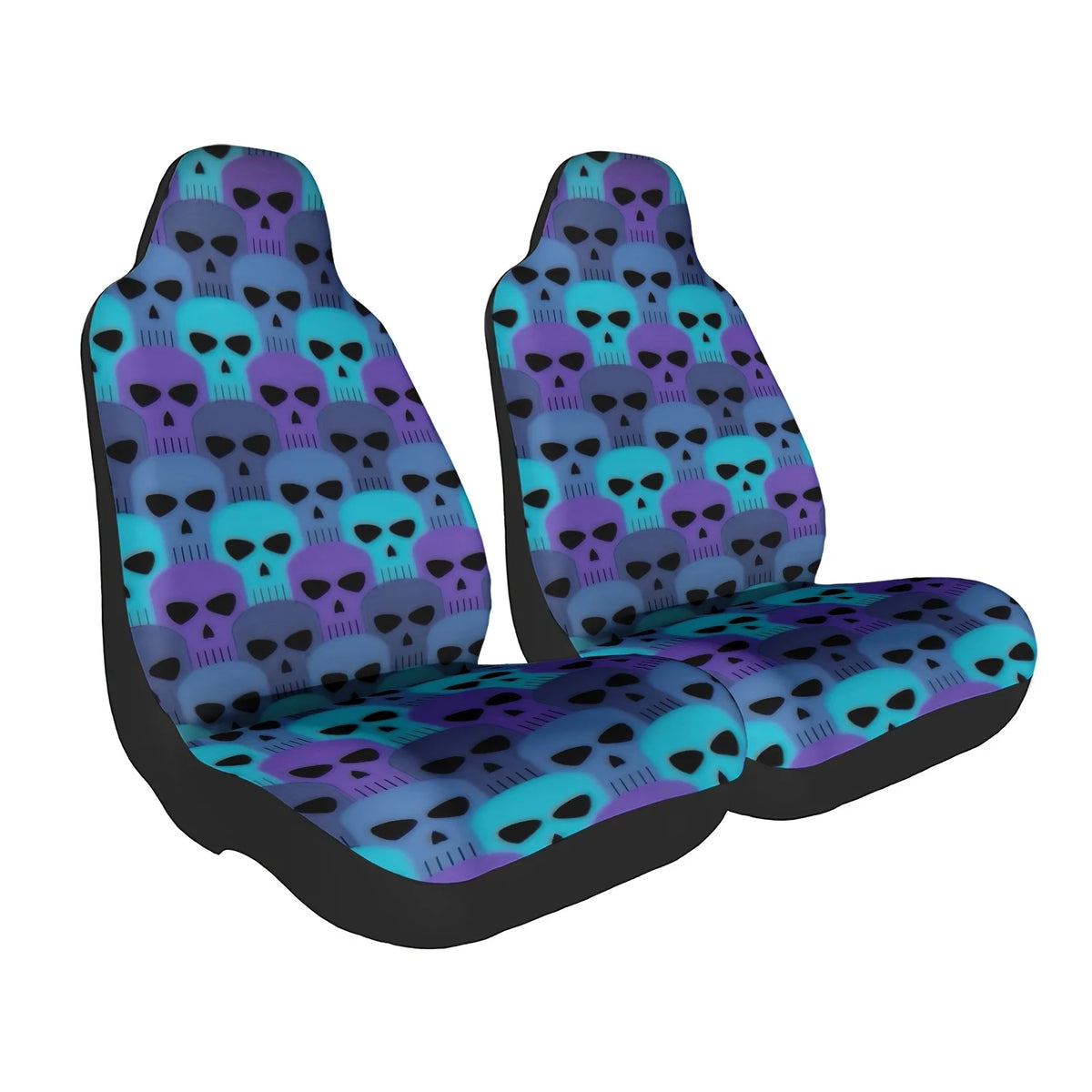 2-Piece Skull Gradient Car Seat Covers – Universal Fit Car Seat Covers HIP