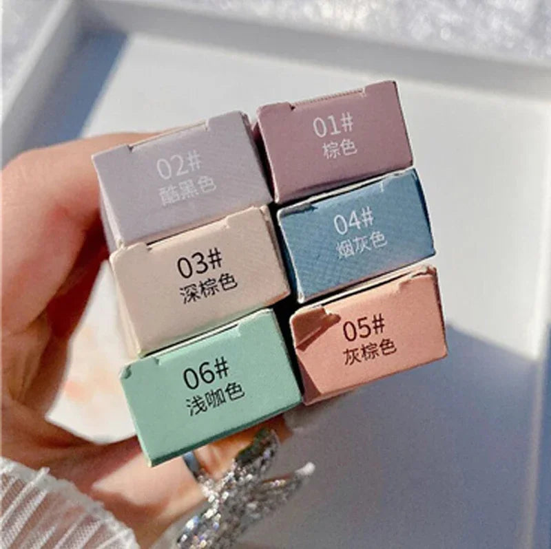 Maxfine Ultra Fine Triangle Eyebrow Pencil Precise Brow Definer Long Lasting Waterproof Morandi Cool Brown Eyebow Makeup 6 Color HIP