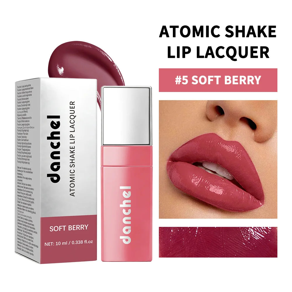 Lip Stain High-Shine Longwear Lipstick Long Lasting Lip Gloss Liquid Lipstick Makeup Lip Oil Lip Tint Gifts Makeup HIP 5Soft Berry