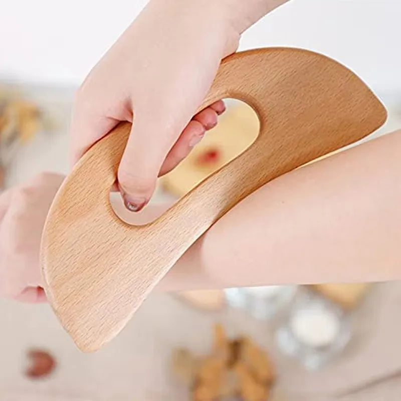 Natural Wooden Gua Sha Body Massager & Muscle Scraping Tool Gua Sha Massager HIP