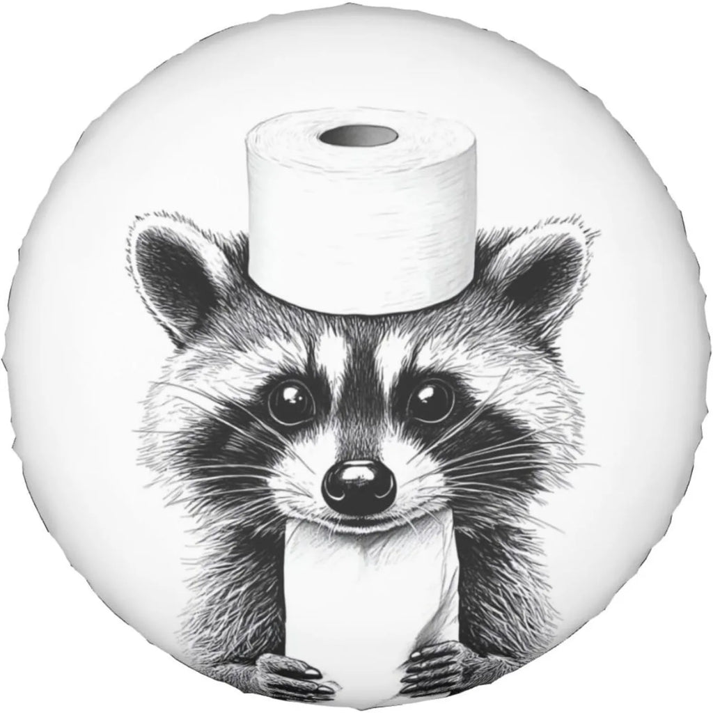 Raccoon Spare Tire Cover – Funny Waterproof Wheel Protector Spare Tire Cover HIP 1 14in