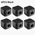 6-Pack Magnetic Cable Clips – Under Desk Cord Organizer Cable Organizer Clips HIP 6PCS Black