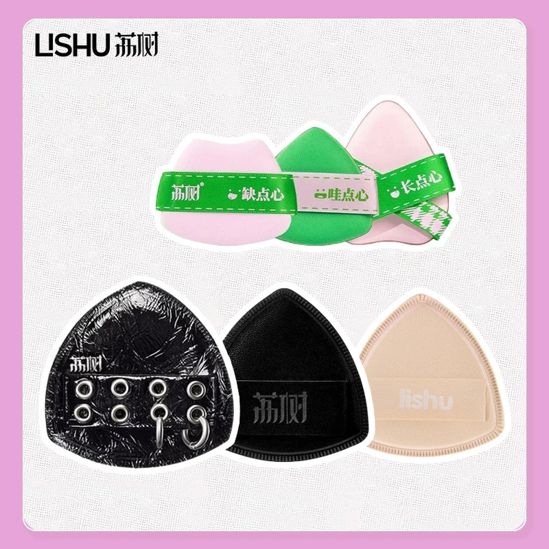 Lishu Black Punk Rubycell Cushion Puff – Wet & Dry Use Makeup Cushion Puff HIP