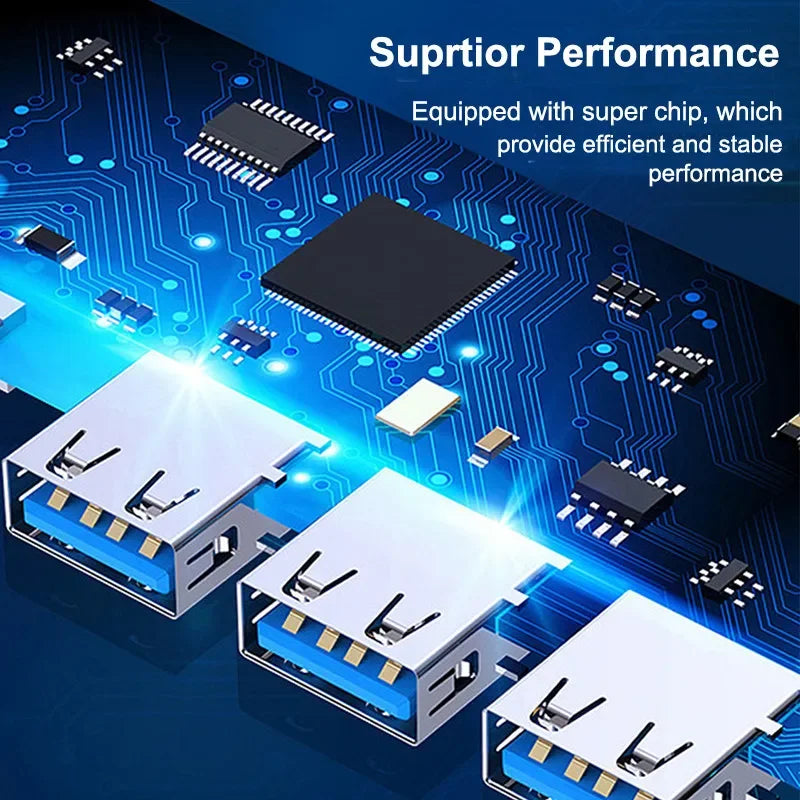 4-Port USB-C Hub – USB 3.0 & 2.0 Splitter Adapter OTG USB-C Hub HIP