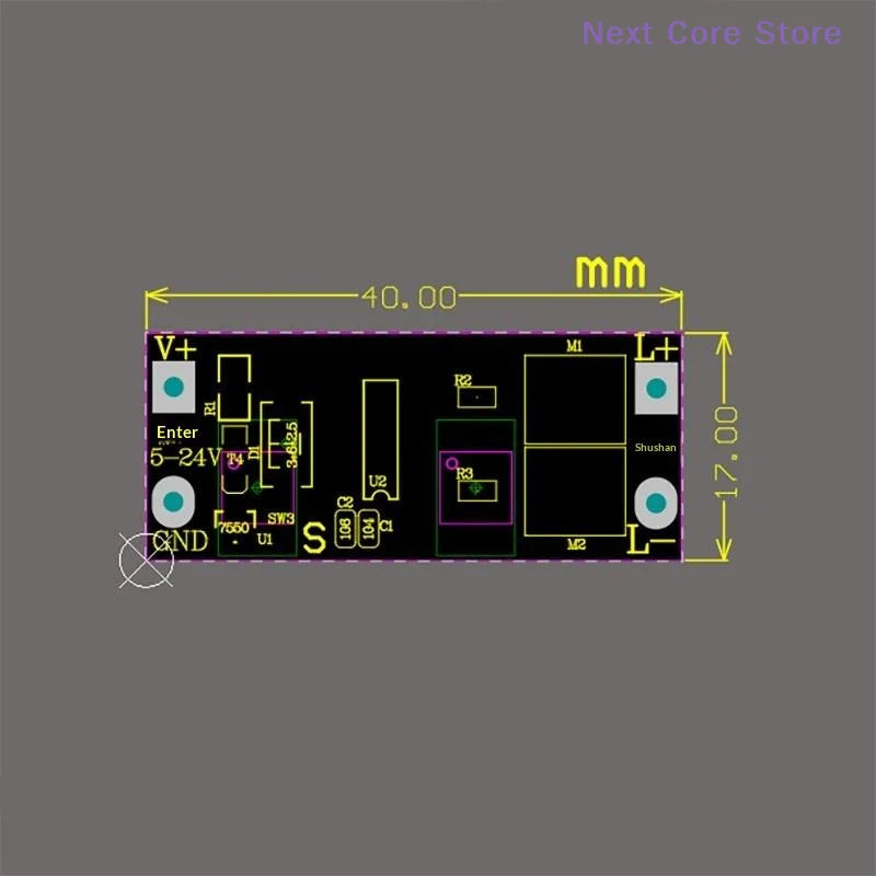 LED Fade On/Off Slow Start Dimming Controller Module LED Controller Module HIP