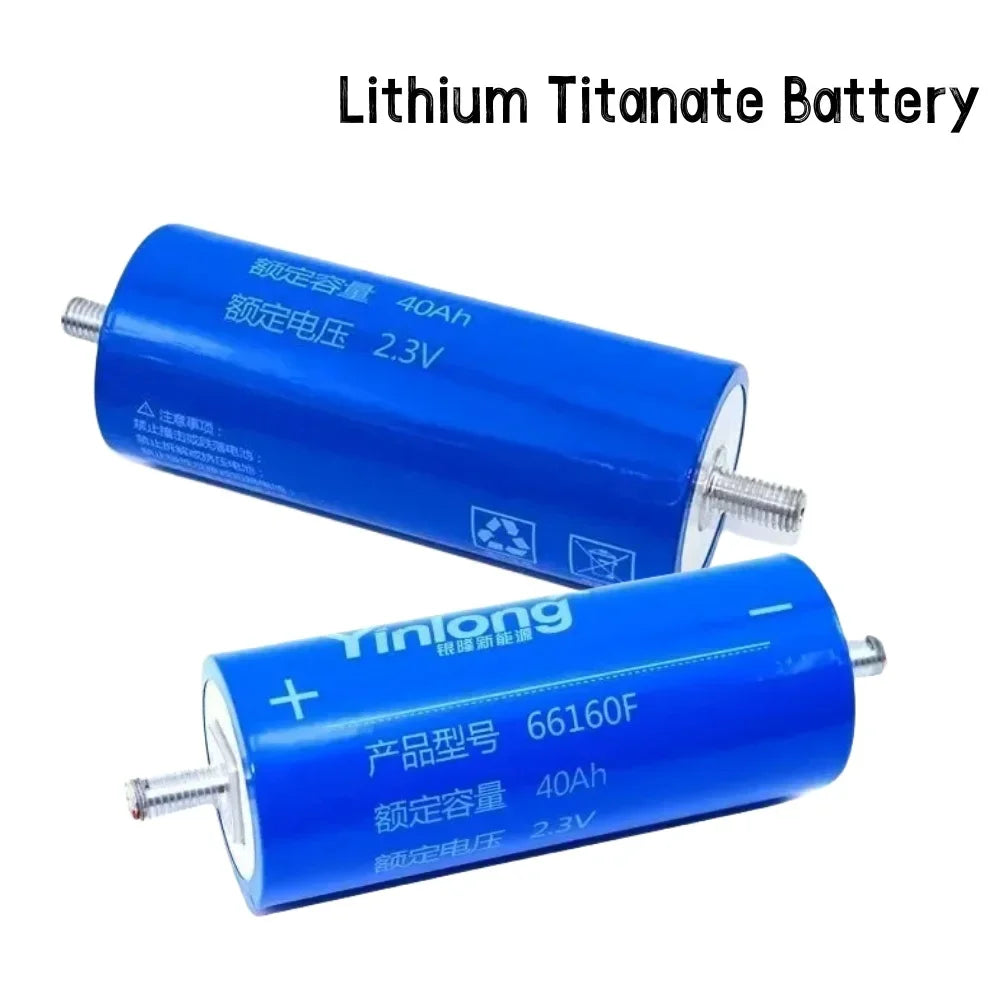 2.3V 40Ah LTO Lithium Titanate Battery Cell – Yinglong 66160 LTO Battery Cell HIP
