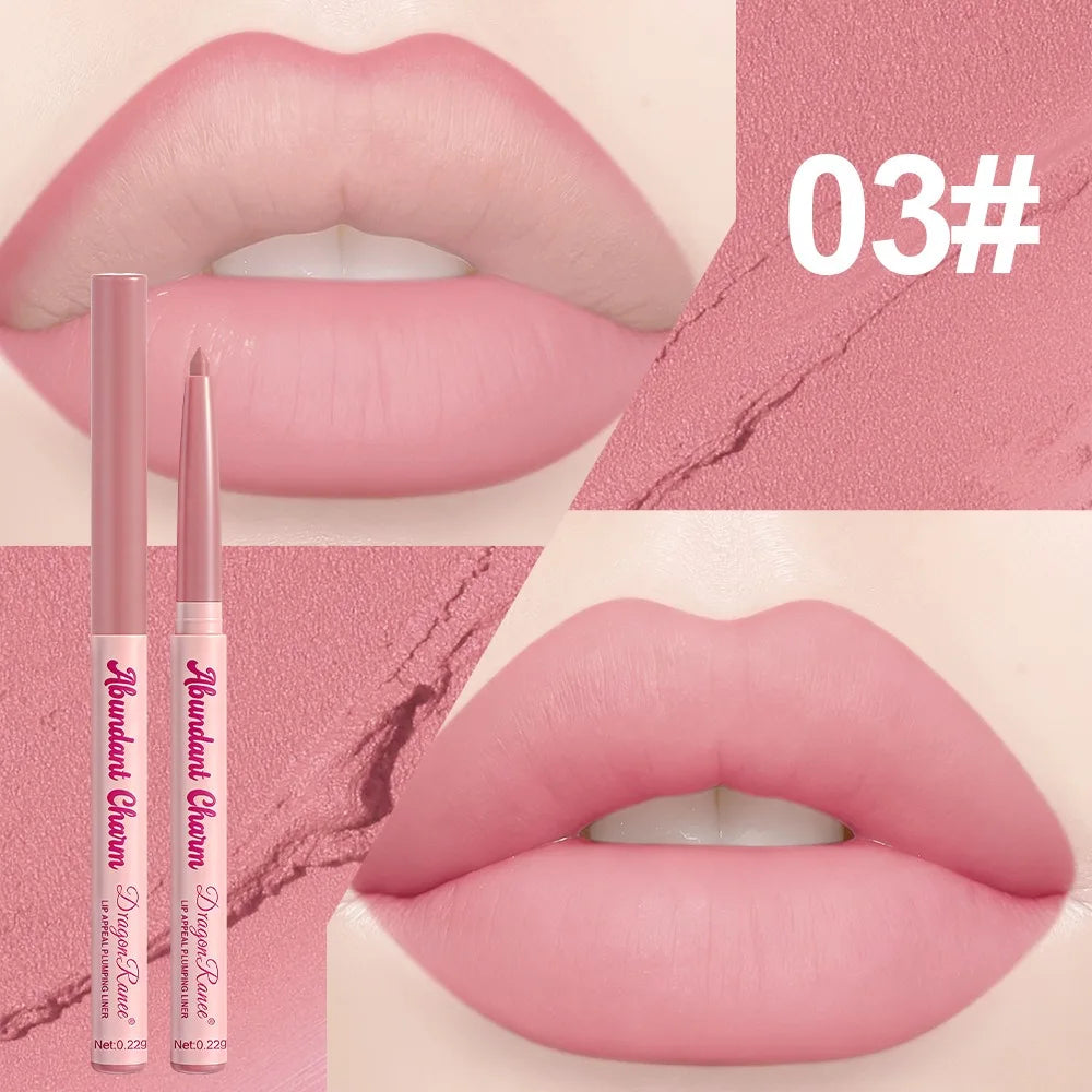 Matte Velvet Lip Liner Pencil Waterproof Precise Outline Lipstick Pen Shaping Plump Lips Contour Sexy Red Lasting Lip Makeup HIP 03