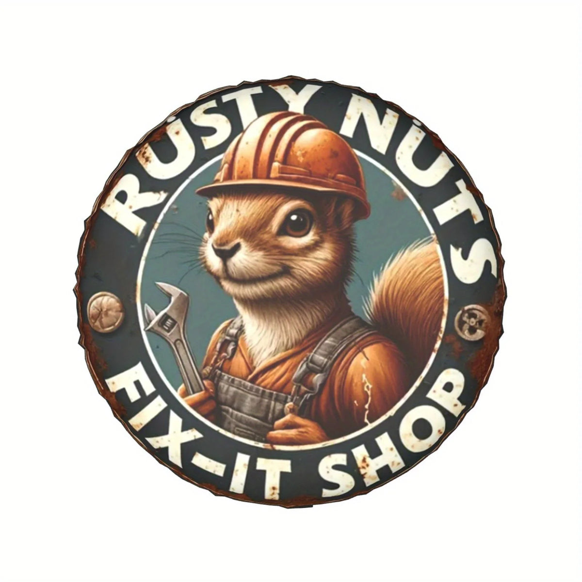 Squirrel Spare Tire Cover – Waterproof Polyester Wheel Protector Spare Tire Cover HIP 1 14in