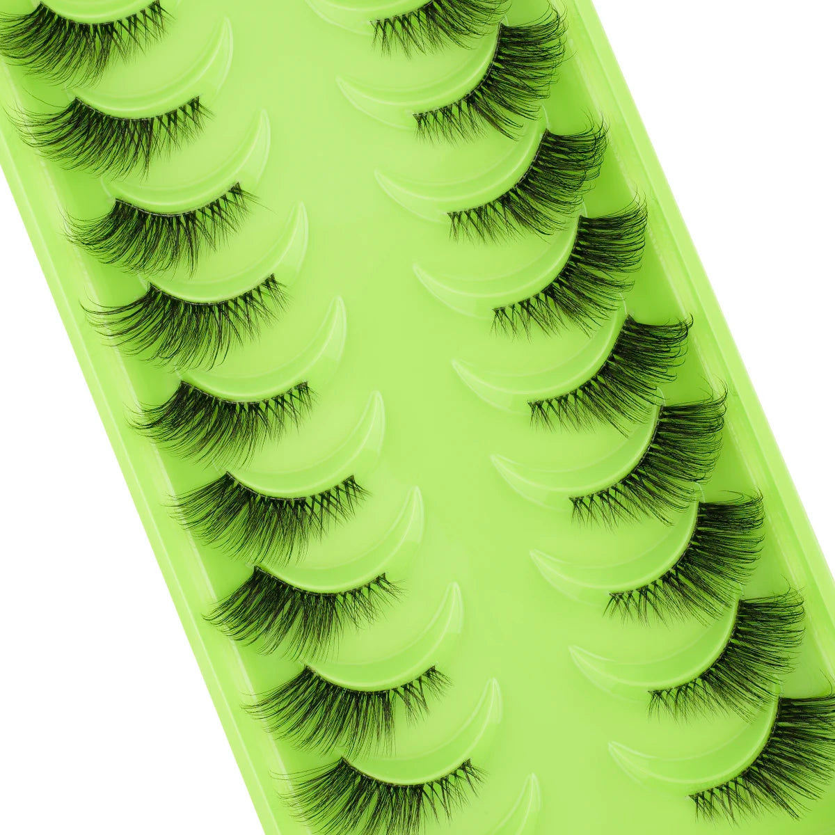 YSDO Fox Half Eye Lashes Soft Natural Faux Mink Eyelashes Fake Lashes Natural Look Short Wispy Clear Band Lash Makeup Multipack HIP