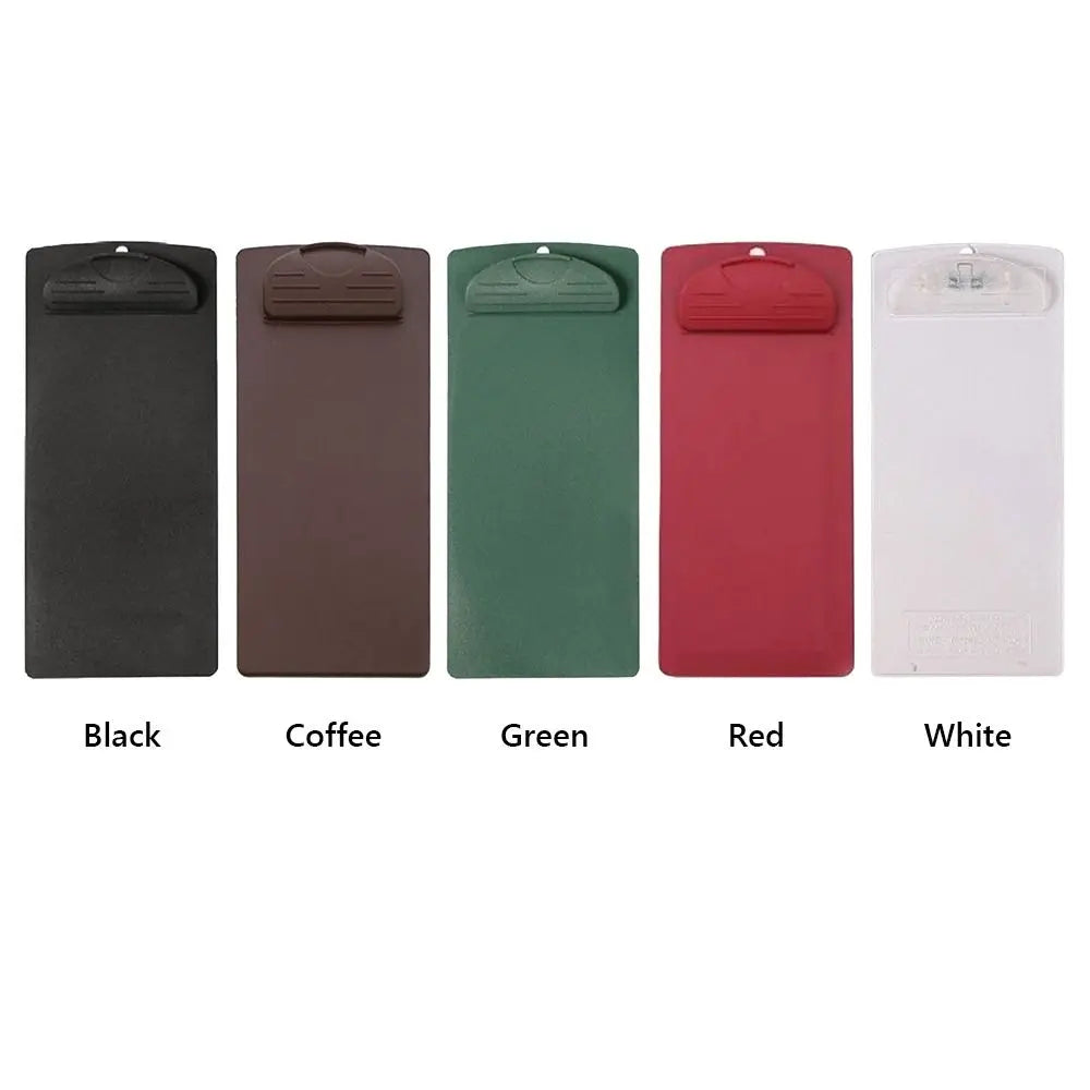 Multicolor Plastic Bill Folder Clipboard – Waterproof 10×23cm Bill Folder Clipboard HIP