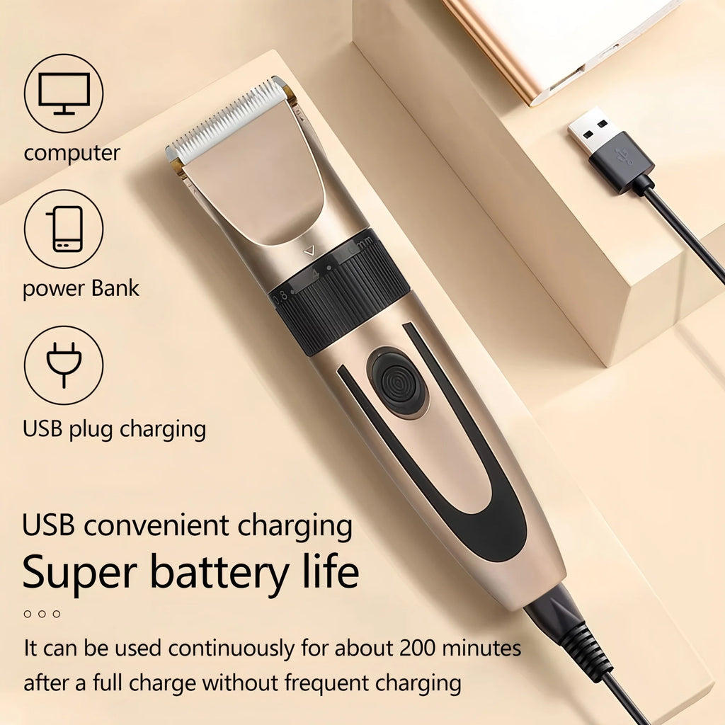 USB Rechargeable Electric Shaver & Pet Hair Clipper Electric Shaver Clipper HIP