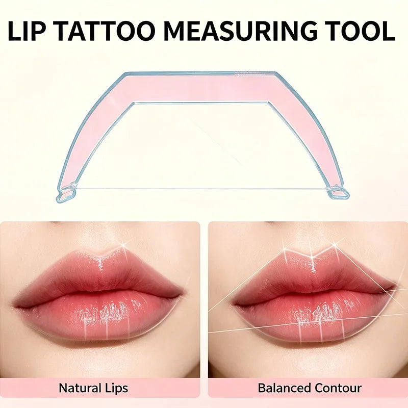Lip Shape Design Ruler Permanent Makeup Lip Positioning Measuring Tool Symmetric Lip Contour Template Microblading Tattoo Artist HIP
