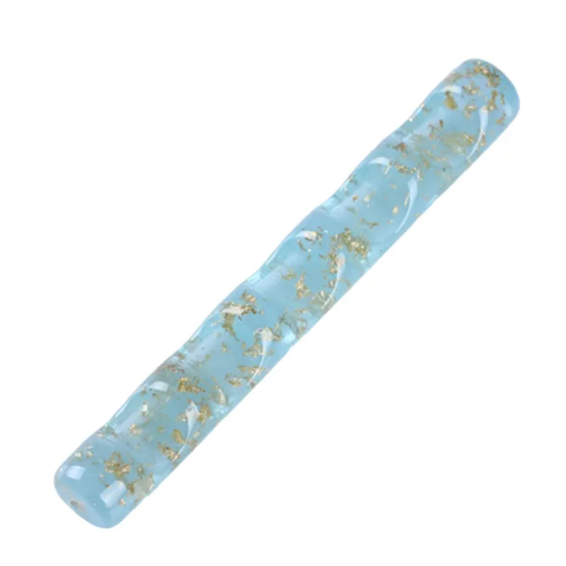 1 Pcs 5 Grids Acrylic Clear Nail Brush Rack Shelf Painting Pen Holder Stand Colorful UV Gel Brush Display Holder Nail Art Tool HIP 04Blue
